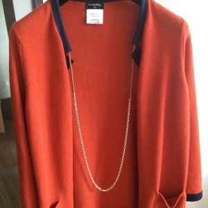 Chanel Cardigan with Chain Link Details!